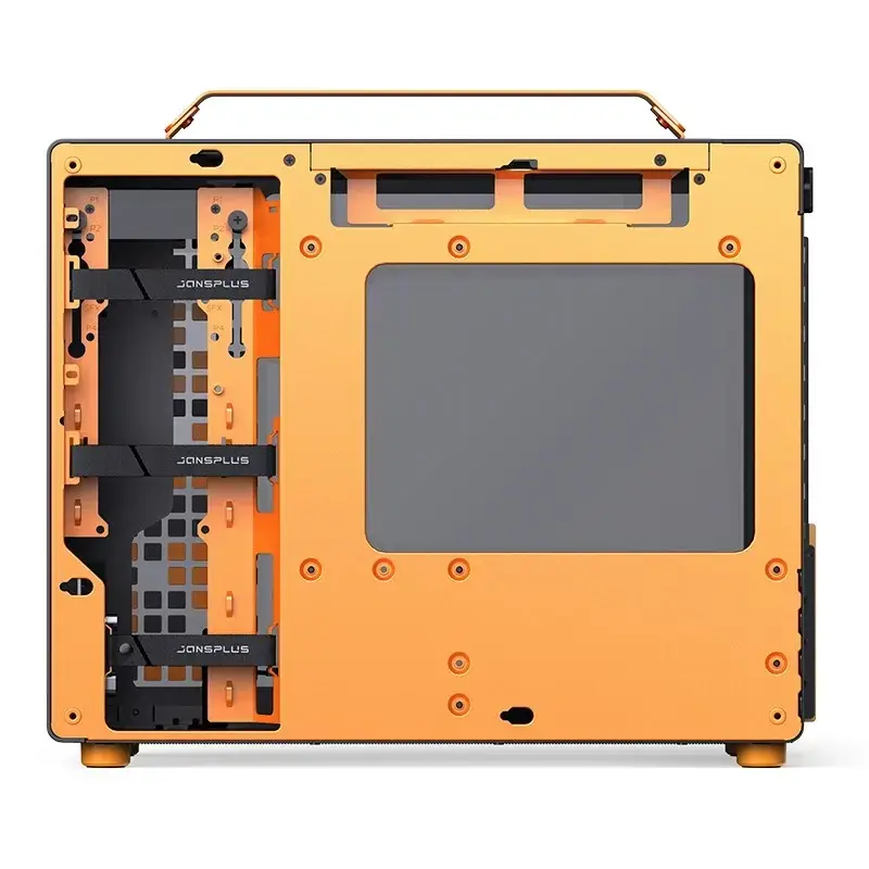 Datora korpuss JONSPLUS MATX Handle Case Z20 - Melns-Oranžs