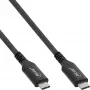 USB4 kabelis InLine 35901A 1m USB-C vīriešu/vīriešu 8K60Hz melns