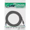 InLine Patch Kabelis S/FTP PiMF Cat.6A bezhalogēns 500MHz melns 0.5m