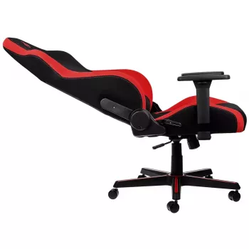 Spēļu krēsls Nitro Concepts S300 ar auduma sēdekli, regulējams augstums 128–140 cm, atzveltnes platums 56 cm, audums (Melns/Sarkans)