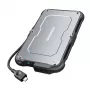 Ārējais HDD/SSD korpuss GRAUGEAR G-2502-C-10G 2.5 collu melns tērauds 6TB