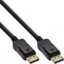 InLine DisplayPort kabelis, melns, apzeltīts, 1 m