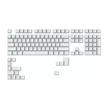 Tastatūras taustiņu vāciņi Glorious Triton Doubleshot Keycaps V2 — ABS, Balti, saderīgi ar GMMK