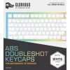 Tastatūras taustiņu vāciņi Glorious Triton Doubleshot Keycaps V2 — ABS, Balti, saderīgi ar GMMK