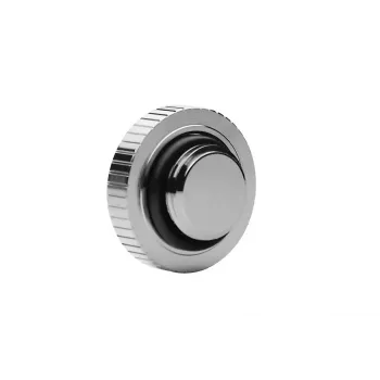 EKWB Quantum Torque Plug — niķelēts nerūsējošā tērauda izskatā, Ø 2.3 cm