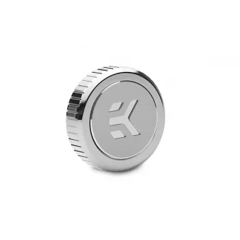 EKWB Quantum Torque Plug — niķelēts nerūsējošā tērauda izskatā, Ø 2.3 cm