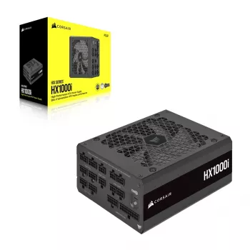 CORSAIR HX1000i 1000 W barošanas bloks - pilnībā modulārs, ATX 3.0, 80 PLUS Platinum, zema trokšņa līmeņa