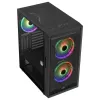AeroCool Graphite v3 (Graphite-G-BK-v3) ACCM-PB24133.11 Midi Tower datora korpuss, ATX/MicroATX/Mini-ITX, rūdīta stikla sāns, bez barošanas bloka, melns