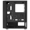 AeroCool Graphite v3 (Graphite-G-BK-v3) ACCM-PB24133.11 Midi Tower datora korpuss, ATX/MicroATX/Mini-ITX, rūdīta stikla sāns, bez barošanas bloka, melns