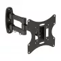 Sienas kronšteins InLine TFT/LED/Plasma 58–107 cm (23–42 collas) ar slīpumu/pagriezienu, VESA 100x100–200x200, max 30 kg, melns