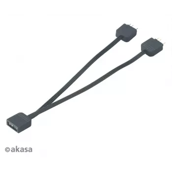Akasa AK-CBLD08-12BK adresējams RGB LED sadalītāja kabelis