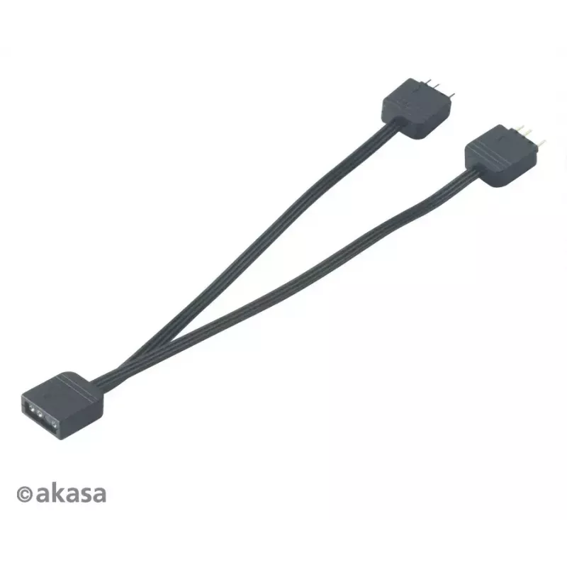 Akasa AK-CBLD08-12BK adresējams RGB LED sadalītāja kabelis