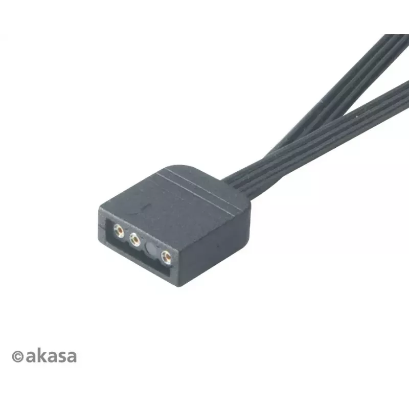 Akasa AK-CBLD08-12BK adresējams RGB LED sadalītāja kabelis