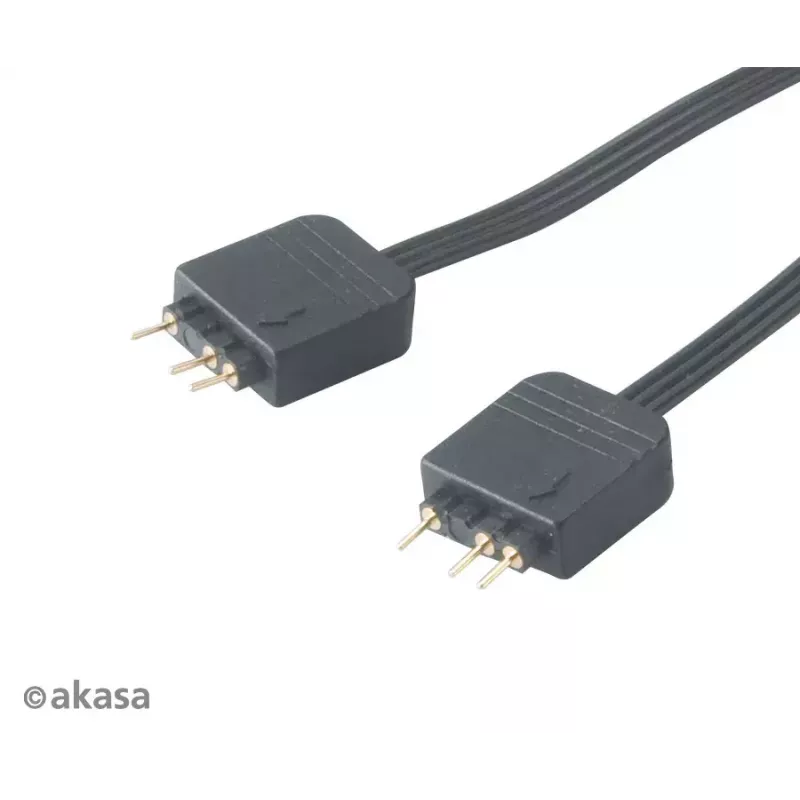 Akasa AK-CBLD08-12BK adresējams RGB LED sadalītāja kabelis