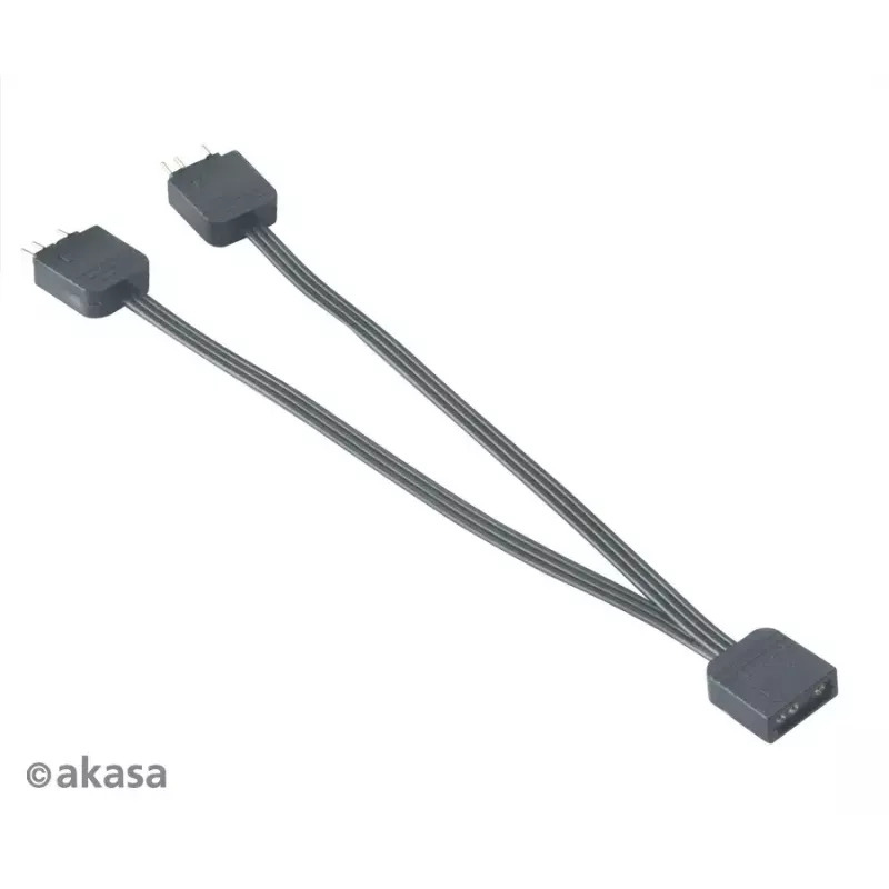 Akasa AK-CBLD08-12BK adresējams RGB LED sadalītāja kabelis