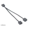 Akasa AK-CBLD08-12BK adresējams RGB LED sadalītāja kabelis