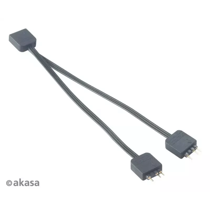 Akasa AK-CBLD08-12BK adresējams RGB LED sadalītāja kabelis
