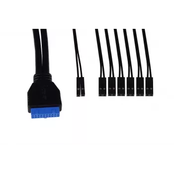 Alphacool ES paneelis ar USB 3.0 un kabeļu komplektu, 25057
