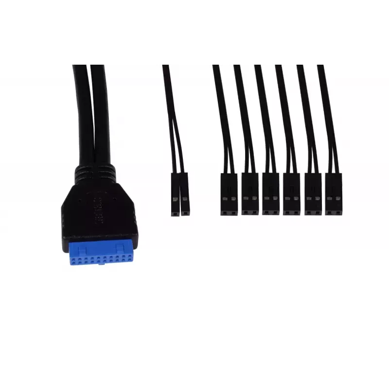 Alphacool ES paneelis ar USB 3.0 un kabeļu komplektu, 25057