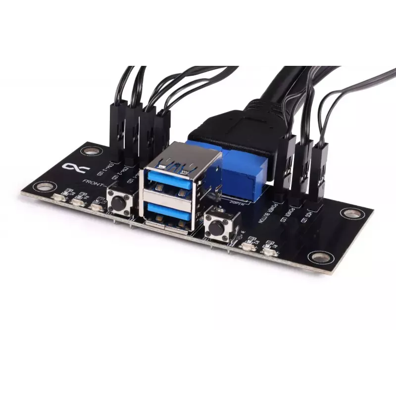 Alphacool ES paneelis ar USB 3.0 un kabeļu komplektu, 25057