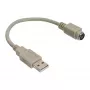 USB adaptera kabelis USB Type A vīrišķais / PS/2 sievišķais InLine 33102
