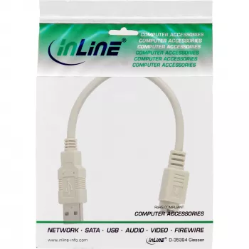 USB adaptera kabelis USB Type A vīrišķais / PS/2 sievišķais InLine 33102