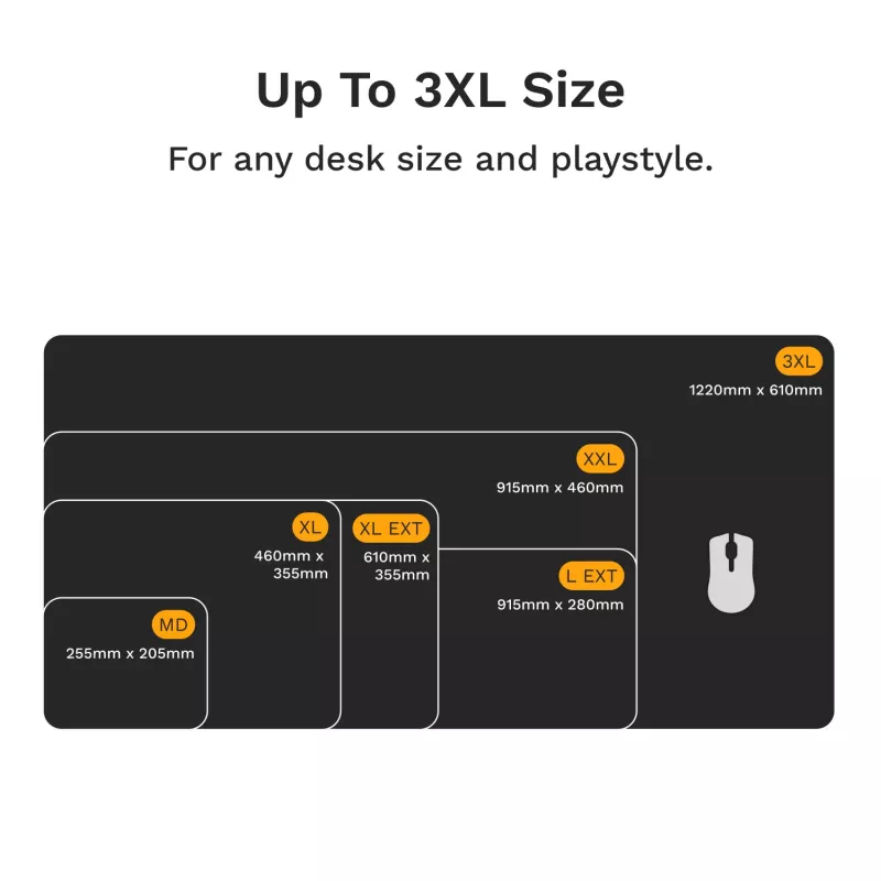 Glorious Gaming Glorious Mouse Pad 2 3XL - melns - ar apšūtām malām