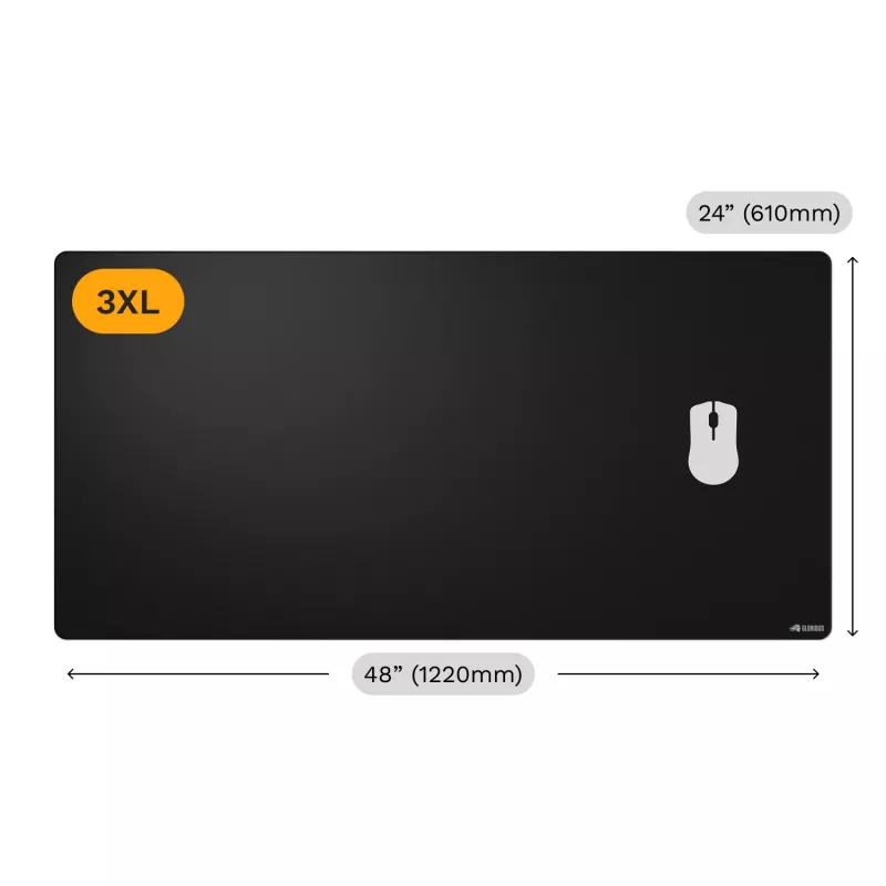 Glorious Gaming Glorious Mouse Pad 2 3XL - melns - ar apšūtām malām