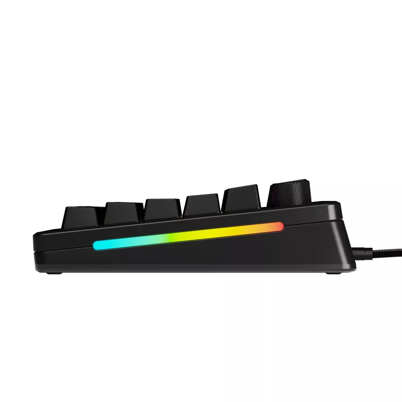 Mehāniskā spēļu tastatūra GLORIOUS GMMK 3 PRO HE 75% vadu USB, QWERTY, RGB, melna