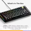 Mehāniskā spēļu tastatūra GLORIOUS GMMK 3 PRO HE 75% vadu USB, QWERTY, RGB, melna