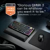 Mehāniskā spēļu tastatūra GLORIOUS GMMK 3 PRO HE 75% vadu USB, QWERTY, RGB, melna
