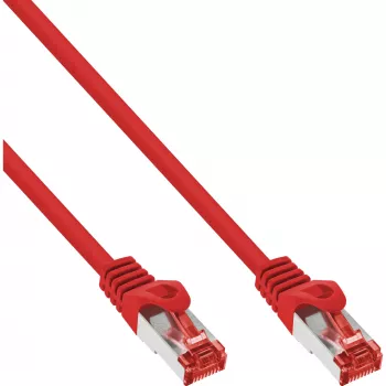 InLine Patch vads S/FTP PiMF Cat.6 250MHz PVC varš sarkans 1m