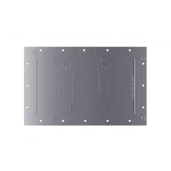 Ūdens bloks + aizmugures plāksne Alphacool Eisblock Aurora akrila alumīnija varš caurspīdīgs