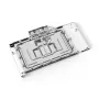 Ūdens bloks + aizmugures plāksne Alphacool Eisblock Aurora akrila alumīnija varš caurspīdīgs