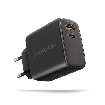 Lādētājs Axagon ACU-PQ45 QC 3.0 4.0 AFC FCP PPS PD 45W Melns