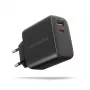 Lādētājs Axagon ACU-PQ45 QC 3.0 4.0 AFC FCP PPS PD 45W Melns