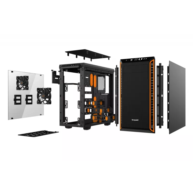 be quiet Pure Base 600 Window Midi Tower Melns, Oranžs