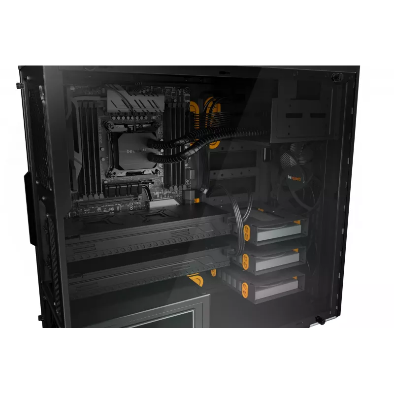 be quiet Pure Base 600 Window Midi Tower Melns, Oranžs