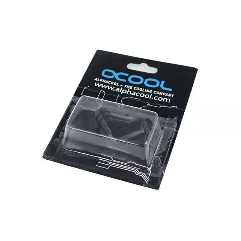 Savienotājelements Alphacool 17136, misiņš, melns, 35 mm plats, 17 mm dziļš, 29 mm augsts