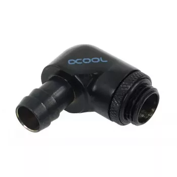 Savienotājelements Alphacool 17136, misiņš, melns, 35 mm plats, 17 mm dziļš, 29 mm augsts