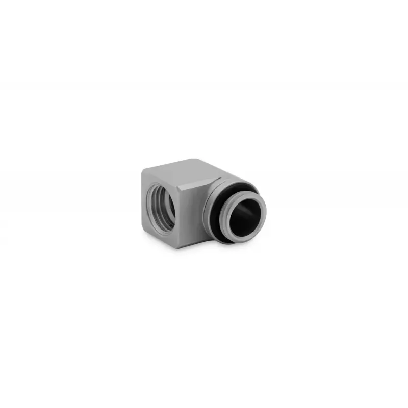 EK Water Blocks EK-Torque Micro adapteris 90° no G1/4 ārējās uz G1/4 iekšējo vītni, griezams, Satin Titanium