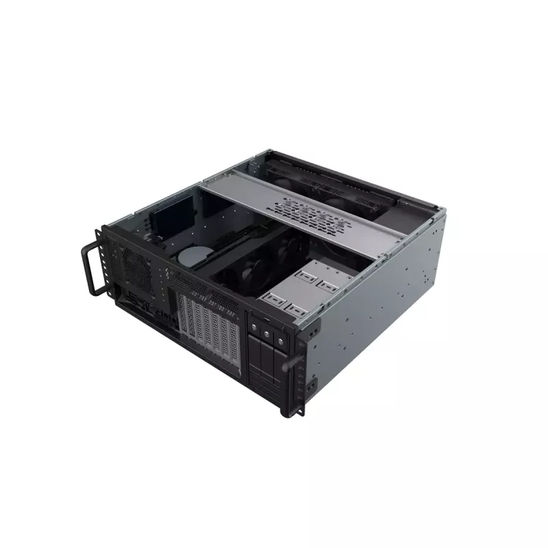 Servera korpuss SilverStone RM46-502-I Melns ATX 1x80mm Ventilators