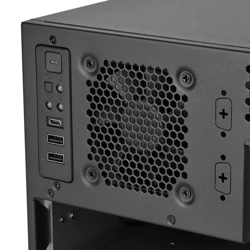 Servera korpuss SilverStone RM46-502-I Melns ATX 1x80mm Ventilators
