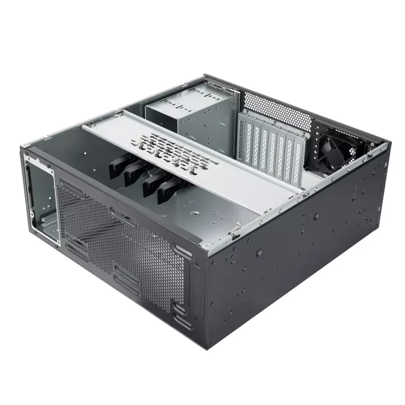 Servera korpuss SilverStone RM46-502-I Melns ATX 1x80mm Ventilators