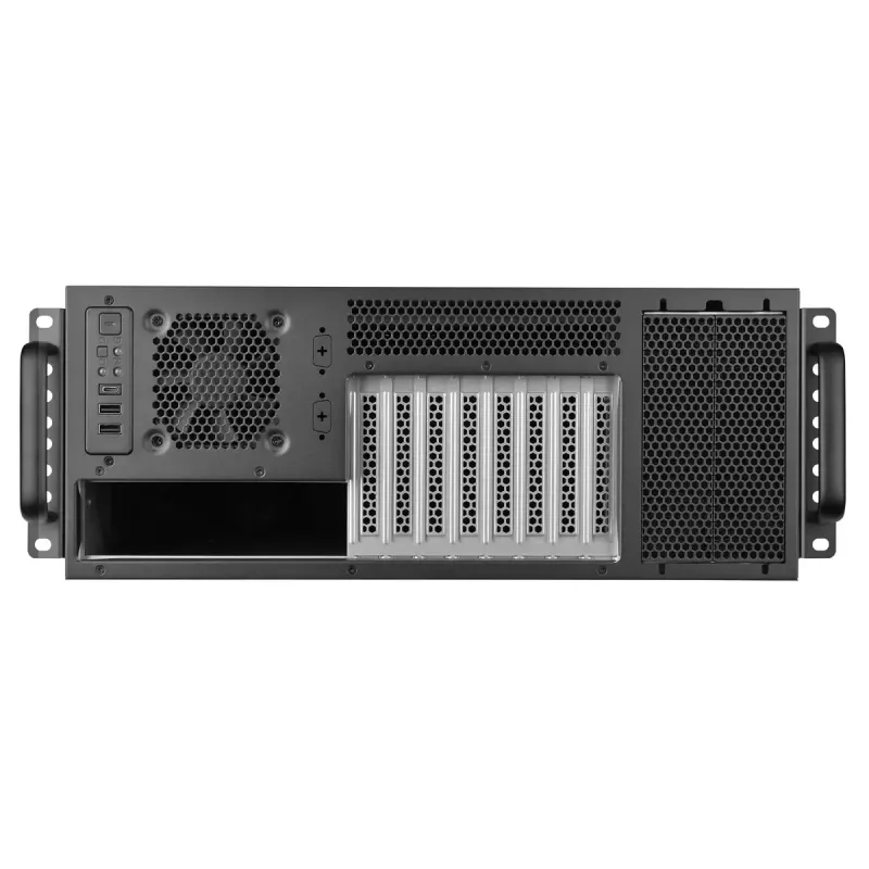 Servera korpuss SilverStone RM46-502-I Melns ATX 1x80mm Ventilators