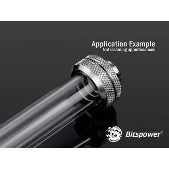 BitsPower BP-NCPLT16-L500 — caurspīdīga dzesēšanas šļūtenes uzmava, 500 mm, PETG