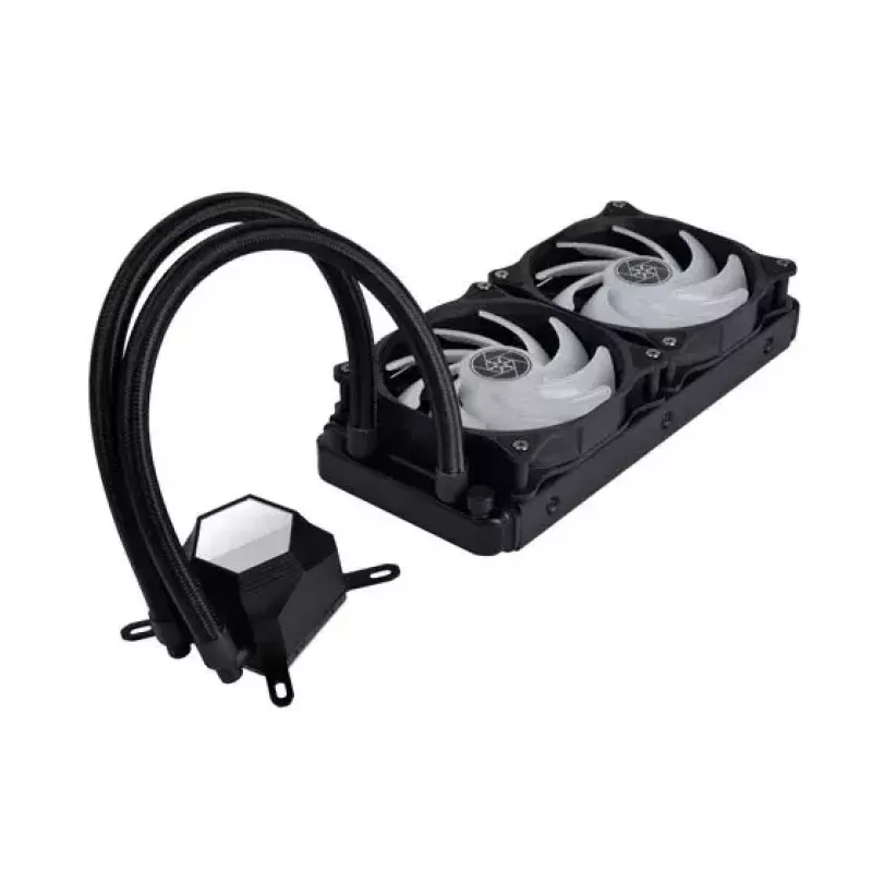 Šķidruma dzesēšanas sistēma Silverstone PF240-ARGB 12 cm Melna