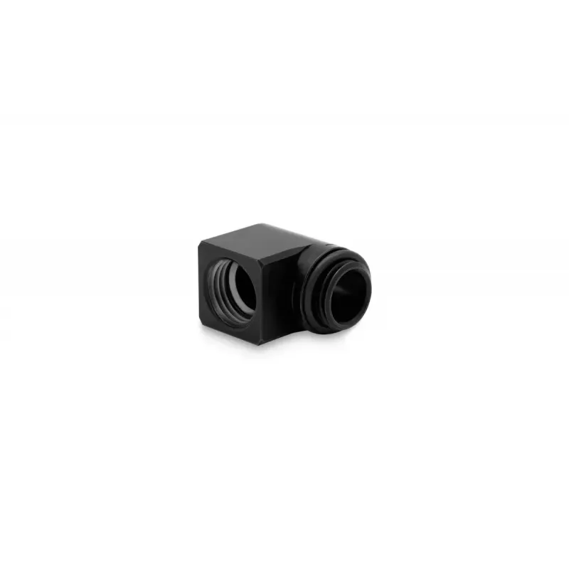 EK Water Blocks EK-Torque Micro 90° adapters, G1/4 ārējā – G1/4 iekšējā vītne, rotējošs, melns