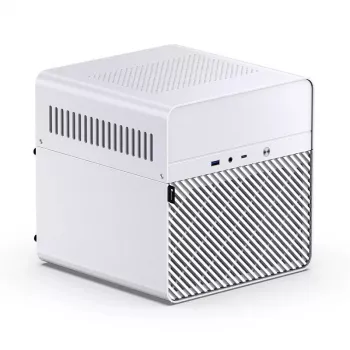 Datora korpuss Jonsbo N2 Cube White SFX 120mm ventilatori 2.5 3.5 HDD
