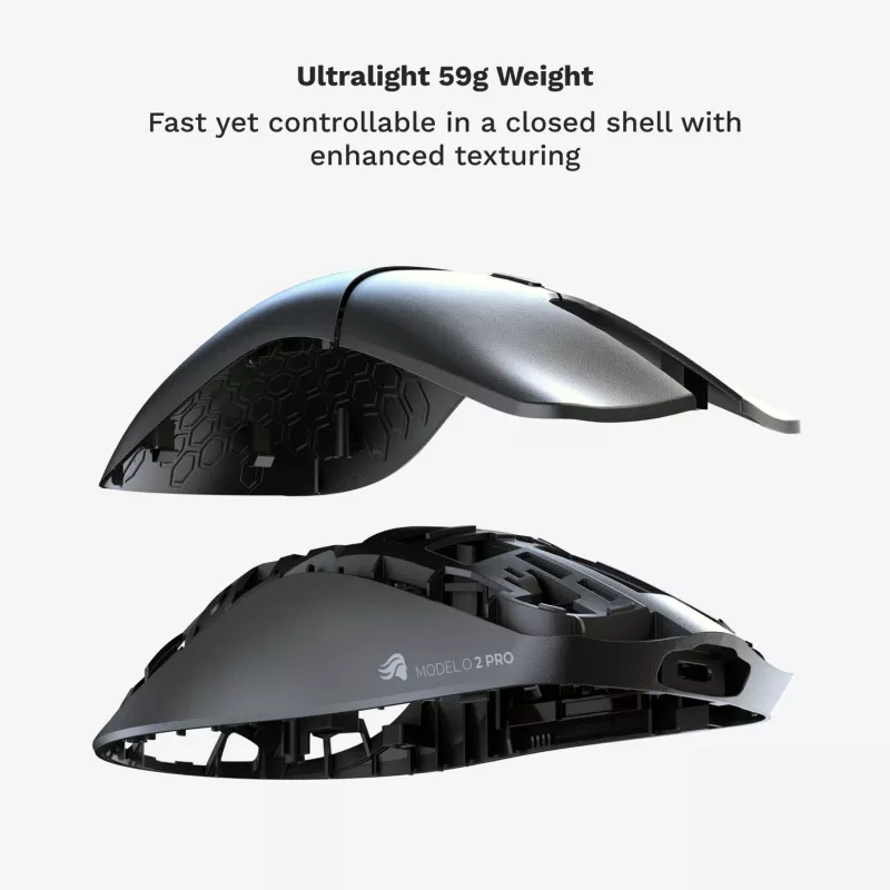 Glorious Gaming Glorious Model O 2 PRO Wireless - 1K Polling - Melns